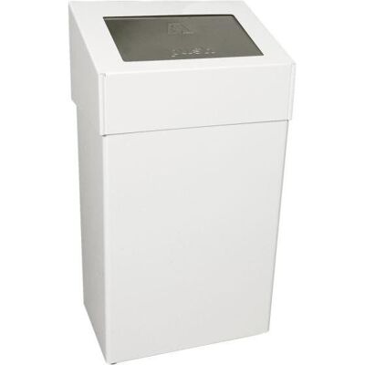 kaiserkraft 50L Poubelle en aluminium blanc - Fixation murale - Publicité kaiserkraft 50L Poubelle en aluminium blanc - Fixation murale - Publicité