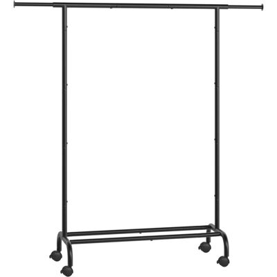 Portantière en Métal Noir SONGMICS 83-120x156 cm - Rangement - Publicité Portantière en Métal Noir SONGMICS 83-120x156 cm - Rangement - Publicité
