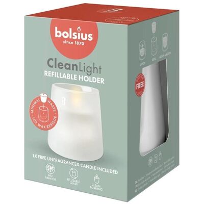 Bolsius Bolsius Clean Light Support rechargeable - Accessoire de bougie - Publicité Bolsius Bolsius Clean Light Support rechargeable - Accessoire de bougie - Publicité