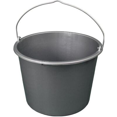 HP Autozubehör Seau de chantier Gripline-D 20 l anse bouton gris, Poubelle, Gris - Publicité HP Autozubehör Seau de chantier Gripline-D 20 l anse bouton gris, Poubelle, Gris - Publicité