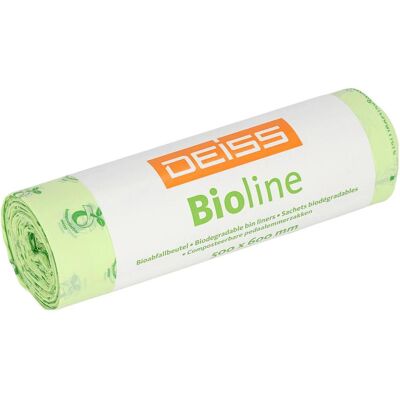 Deiss Sacs poubelle BIOLINE 50 x 60 cm (l x h) 30l ecovio naturel 20 pcs/paquet, Sac-poubelle, Transparent - Publicité Deiss Sacs poubelle BIOLINE 50 x 60 cm (l x h) 30l ecovio naturel 20 pcs/paquet, Sac-poubelle, Transparent - Publicité