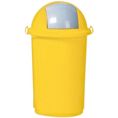 VAR Collecteur de déchets recyclables, plastique, Poubelle, Jaune - Publicité VAR Collecteur de déchets recyclables, plastique, Poubelle, Jaune - Publicité