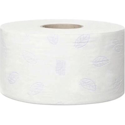 Tork, Papier toilette, Papier toilette Mini Jumbo 3 plis papier blanc 600 ppm. 12 rl./paquet (12 pcs) - Publicité Tork, Papier toilette, Papier toilette Mini Jumbo 3 plis papier blanc 600 ppm. 12 rl./paquet (12 pcs) - Publicité