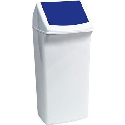 DURABLE Durabin Flip 40 Poubelle - 40L Blanc - Publicité DURABLE Durabin Flip 40 Poubelle - 40L Blanc - Publicité