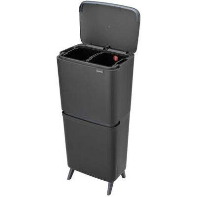 Brabantia Poubelle SortUp Hi 20 l/25 l, Poubelle, Gris - Publicité Brabantia Poubelle SortUp Hi 20 l/25 l, Poubelle, Gris - Publicité