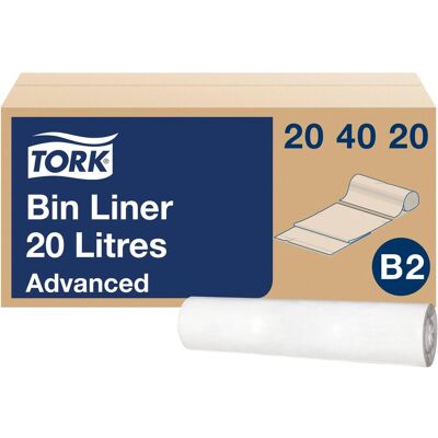 Sacs poubelle TORK 20L Blanc - Élimination des déchets - Publicité Sacs poubelle TORK 20L Blanc - Élimination des déchets - Publicité