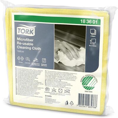 Chiffons microfibres réutilisables TORK - 30,5x30,5cm - Publicité Chiffons microfibres réutilisables TORK - 30,5x30,5cm - Publicité