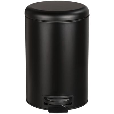 Wenko Poubelle à pédale Leman Easy Close 20 litres noir mat, Poubelle, Noir - Publicité Wenko Poubelle à pédale Leman Easy Close 20 litres noir mat, Poubelle, Noir - Publicité