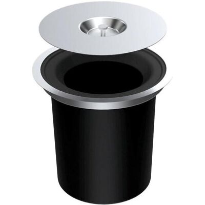 Hettich Bin.it Drop 5 L Deckel und Ring aus 235 mm inox, Poubelle, Noir, Argent - Publicité Hettich Bin.it Drop 5 L Deckel und Ring aus 235 mm inox, Poubelle, Noir, Argent - Publicité