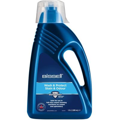 Bissell Wash & Protect 1,5L Solution pour tapis - Publicité Bissell Wash & Protect 1,5L Solution pour tapis - Publicité