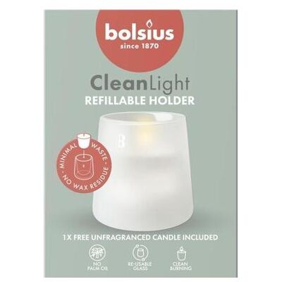 Bolsius Bolsius Clean Light Support rechargeable - Accessoire de bougie - Publicité Bolsius Bolsius Clean Light Support rechargeable - Accessoire de bougie - Publicité