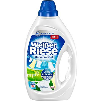 Henkel Gel universel 22Wl, Lessive + adoucissant - Publicité Henkel Gel universel 22Wl, Lessive + adoucissant - Publicité
