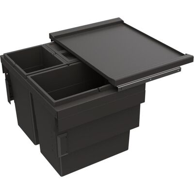 Hettich Systeme de déchets Cargo Synchro, Poubelle, Gris - Publicité Hettich Systeme de déchets Cargo Synchro, Poubelle, Gris - Publicité