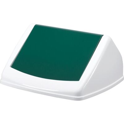Durable Poubelle de tri 40 l H747xL320xP366mm blanc vert Couvercle, Poubelle, Multicolore, Blanc, Vert - Publicité Durable Poubelle de tri 40 l H747xL320xP366mm blanc vert Couvercle, Poubelle, Multicolore, Blanc, Vert - Publicité