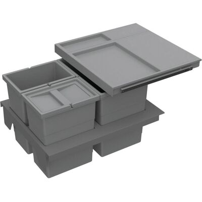 Hettich Abfalltrennsystem 2x8 L / 18 L InsertFlex 450 ant, Poubelle, Gris - Publicité Hettich Abfalltrennsystem 2x8 L / 18 L InsertFlex 450 ant, Poubelle, Gris - Publicité