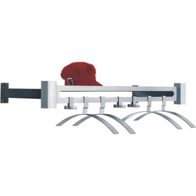 Portemanteau mural Kerkmann Montana 32655114 noir/aluminium - Wall Coat Rack - Publicité Portemanteau mural Kerkmann Montana 32655114 noir/aluminium - Wall Coat Rack - Publicité