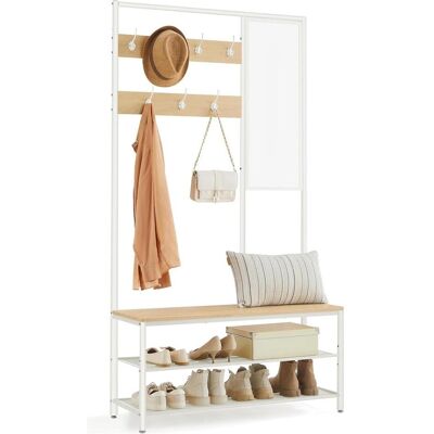 Portemanteau VASAGLE avec rangement pour chaussures, miroir, banc - Porte-manteaux - Publicité Portemanteau VASAGLE avec rangement pour chaussures, miroir, banc - Porte-manteaux - Publicité