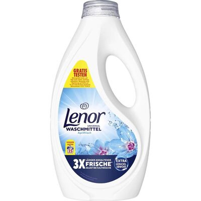 Lenor WM Flüssig Aprilfrisch 1.125L Waschmittel 25 WL, Lessive + adoucissant - Publicité Lenor WM Flüssig Aprilfrisch 1.125L Waschmittel 25 WL, Lessive + adoucissant - Publicité
