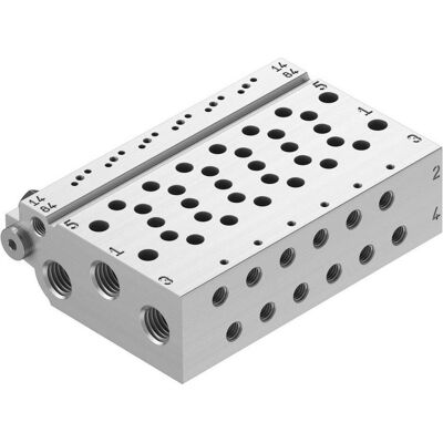 Festo, Technique de raccordement des tubes, VABM-L1-10W-G18-5 566585 Barrette de raccordement - Publicité Festo, Technique de raccordement des tubes, VABM-L1-10W-G18-5 566585 Barrette de raccordement - Publicité