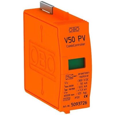 OBO Bettermann - V50-B+C 0-300PV - Protection contre surtensions pour PV - Publicité OBO Bettermann - V50-B+C 0-300PV - Protection contre surtensions pour PV - Publicité
