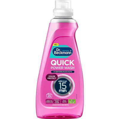 Dr. Beckmann Liquid detergent QUICK COLOUR, 0.8 l, Lessive + adoucissant - Publicité Dr. Beckmann Liquid detergent QUICK COLOUR, 0.8 l, Lessive + adoucissant - Publicité