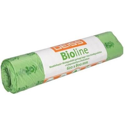 Deiss 6080 - 620x800x0,018 mm naturel, Sac-poubelle, Vert - Publicité Deiss 6080 - 620x800x0,018 mm naturel, Sac-poubelle, Vert - Publicité
