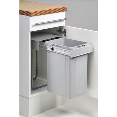 Wesco Bio-Single 30DT-26 poubelle à encastrer pour les déchets organiques dans la cuisine 26 litres, Poubelle, Gris - Publicité Wesco Bio-Single 30DT-26 poubelle à encastrer pour les déchets organiques dans la cuisine 26 litres, Poubelle, Gris - Publicité