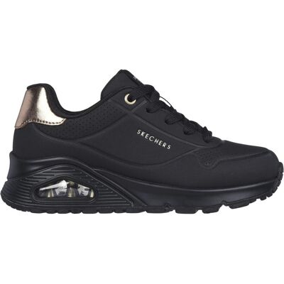 Skechers, Filles, Baskets, Uno Gen1-Shimmer Away, Blanc, Noir, (31) - Publicité Skechers, Filles, Baskets, Uno Gen1-Shimmer Away, Blanc, Noir, (31) - Publicité