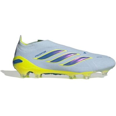 Adidas, Hommes, Chaussures de football, Predator 26 Elite Sans Lacets FG (43 1/3), Bleu, Jaune - Publicité Adidas, Hommes, Chaussures de football, Predator 26 Elite Sans Lacets FG (43 1/3), Bleu, Jaune - Publicité