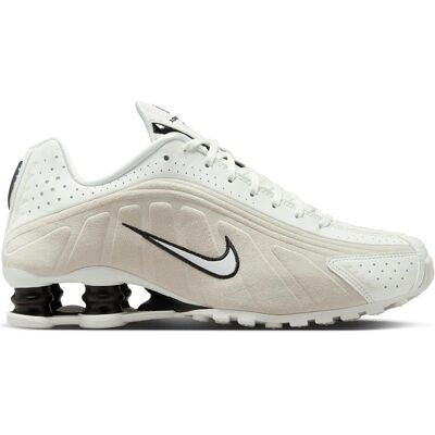 Nike, Femmes, Baskets, Shox R4 Summit White/Light Orewood Brown Beige Women's Sports Shoes - HQ7739-100, Blanc, Marron, Noir, Beige, (40) - Publicité Nike, Femmes, Baskets, Shox R4 Summit White/Light Orewood Brown Beige Women's Sports Shoes - HQ7739-100, Blanc, Marron, Noir, Beige, (40) - Publicité