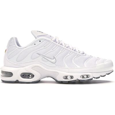 Nike Air Max Plus Blanc - Coussin, Mesh respirant, Support - Baskets - Publicité Nike Air Max Plus Blanc - Coussin, Mesh respirant, Support - Baskets - Publicité