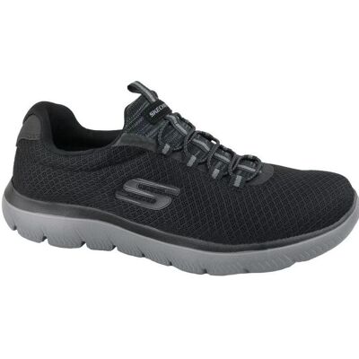 Skechers, Hommes, Baskets, Chaussures à lacets, Noir, (47.5) - Publicité Skechers, Hommes, Baskets, Chaussures à lacets, Noir, (47.5) - Publicité