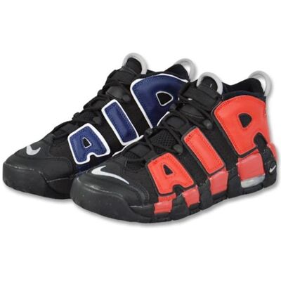 Nike, Hommes, Baskets, Air More Uptempo Men's Sports Shoes Black Red Navy - DM0017-001, Bleu, Rouge, Noir, (40) - Publicité Nike, Hommes, Baskets, Air More Uptempo Men's Sports Shoes Black Red Navy - DM0017-001, Bleu, Rouge, Noir, (40) - Publicité