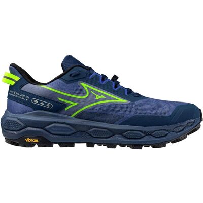 Mizuno, Hommes, Chaussures de course à pied, Wave Mujin 11 - Chaussures de trail running - Homme (46.5), Bleu, Jaune - Publicité Mizuno, Hommes, Chaussures de course à pied, Wave Mujin 11 - Chaussures de trail running - Homme (46.5), Bleu, Jaune - Publicité