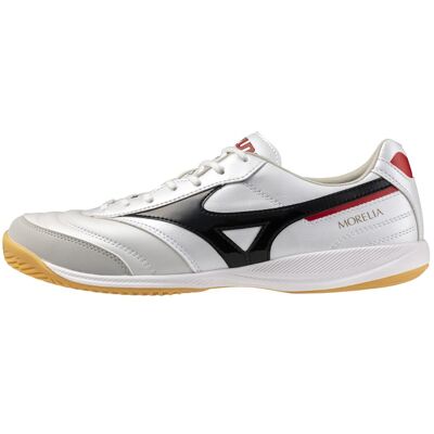 Mizuno, Unisexe, Chaussure de salle, Morelia Sala Pro In (42.5), Rouge, Noir, Blanc - Publicité Mizuno, Unisexe, Chaussure de salle, Morelia Sala Pro In (42.5), Rouge, Noir, Blanc - Publicité