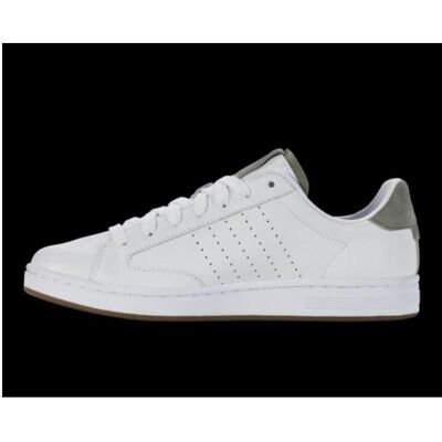 K-Swiss, Hommes, Baskets, Lozan Klub Lth M 07263-915-M shoes, Blanc, Gris, (44.5) - Publicité K-Swiss, Hommes, Baskets, Lozan Klub Lth M 07263-915-M shoes, Blanc, Gris, (44.5) - Publicité