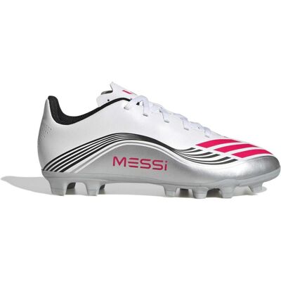 Adidas, Garçons, Chaussures de football, F50 Messi Club FG/AG (38 2/3), Rouge, Argent, Blanc - Publicité Adidas, Garçons, Chaussures de football, F50 Messi Club FG/AG (38 2/3), Rouge, Argent, Blanc - Publicité