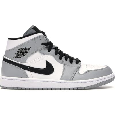 Air Jordan, Hommes, Baskets, Men's 1 Mid Light Smoke Grey Shoes - 554724-092, Gris, Blanc, Noir, (45) - Publicité Air Jordan, Hommes, Baskets, Men's 1 Mid Light Smoke Grey Shoes - 554724-092, Gris, Blanc, Noir, (45) - Publicité