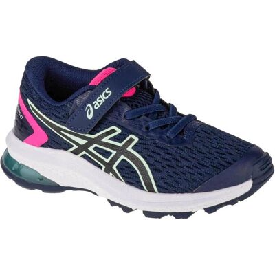 Asics Filles, Chaussures de course à pied, GT 1000 9 PS chaussures de course filles (30), Bleu - Publicité Asics Filles, Chaussures de course à pied, GT 1000 9 PS chaussures de course filles (30), Bleu - Publicité