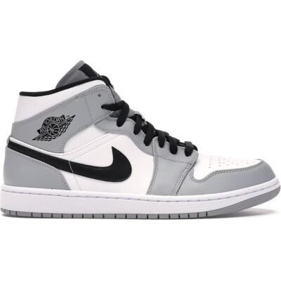 Nike, Hommes, Baskets, Air Jordan 1, Blanc, Noir, Gris, (42) - Publicité Nike, Hommes, Baskets, Air Jordan 1, Blanc, Noir, Gris, (42) - Publicité