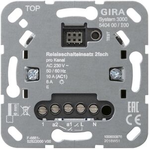 Gira 540400 Système 3000 Insert de relais - Interrupteur électrique - Publicité Gira 540400 Système 3000 Insert de relais - Interrupteur électrique - Publicité