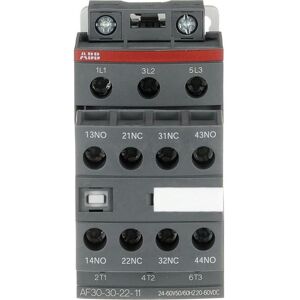 ABB AF30-30-22-11 Contacteur - 3 Contacts principaux + 2 auxiliaires - Contrôle AC/DC - Publicité ABB AF30-30-22-11 Contacteur - 3 Contacts principaux + 2 auxiliaires - Contrôle AC/DC - Publicité