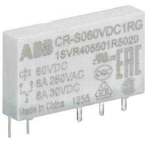 ABB CR-S024VDC1RG Relais interf. enfichable 1We, A1-A2=24VDC, Output=6A/250VAC 1SVR405501R3020, Relai - Publicité ABB CR-S024VDC1RG Relais interf. enfichable 1We, A1-A2=24VDC, Output=6A/250VAC 1SVR405501R3020, Relai - Publicité