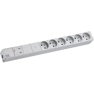 Multiplieur 6 prises Bachmann - Protection contre surtension - Publicité Multiplieur 6 prises Bachmann - Protection contre surtension - Publicité