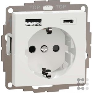 ELSO ELG365354 Prise USB A+C - 16A 250V - Blanc - Publicité ELSO ELG365354 Prise USB A+C - 16A 250V - Blanc - Publicité