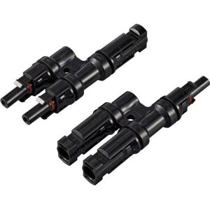 Sygonix, Accessoires pour groupes électrogènes, Adaptateur solaire Connecteur en T (2 à 1) 1000V SY-6407998 Connecteur en Y (Matériel de montage du système solaire) - Publicité Sygonix, Accessoires pour groupes électrogènes, Adaptateur solaire Connecteur en T (2 à 1) 1000V SY-6407998 Connecteur en Y (Matériel de montage du système solaire) - Publicité