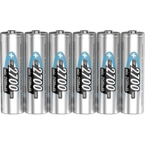 Ansmann Pile NiMH rechargeable Mignon (AA) HR06 (6 pcs, AA, 2700 mAh), Batteries + piles - Publicité Ansmann Pile NiMH rechargeable Mignon (AA) HR06 (6 pcs, AA, 2700 mAh), Batteries + piles - Publicité