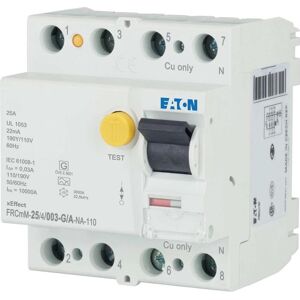 Interrupteur FI Eaton 25A 4P 30mA - Publicité Interrupteur FI Eaton 25A 4P 30mA - Publicité