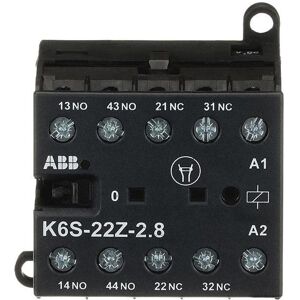 ABB K6S-22Z-2.8-72 Petit contacteur auxiliaire 17-32VDC, 2,8W GJH1213001R7222, Relai - Publicité ABB K6S-22Z-2.8-72 Petit contacteur auxiliaire 17-32VDC, 2,8W GJH1213001R7222, Relai - Publicité
