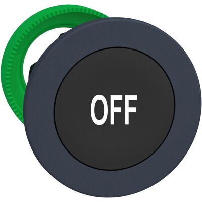 APC Tête de bouton-poussoir OFF, noir, affleurant, retour par ressort haut/bas, Bouton + interrupteur, Noir - Publicité APC Tête de bouton-poussoir OFF, noir, affleurant, retour par ressort haut/bas, Bouton + interrupteur, Noir - Publicité